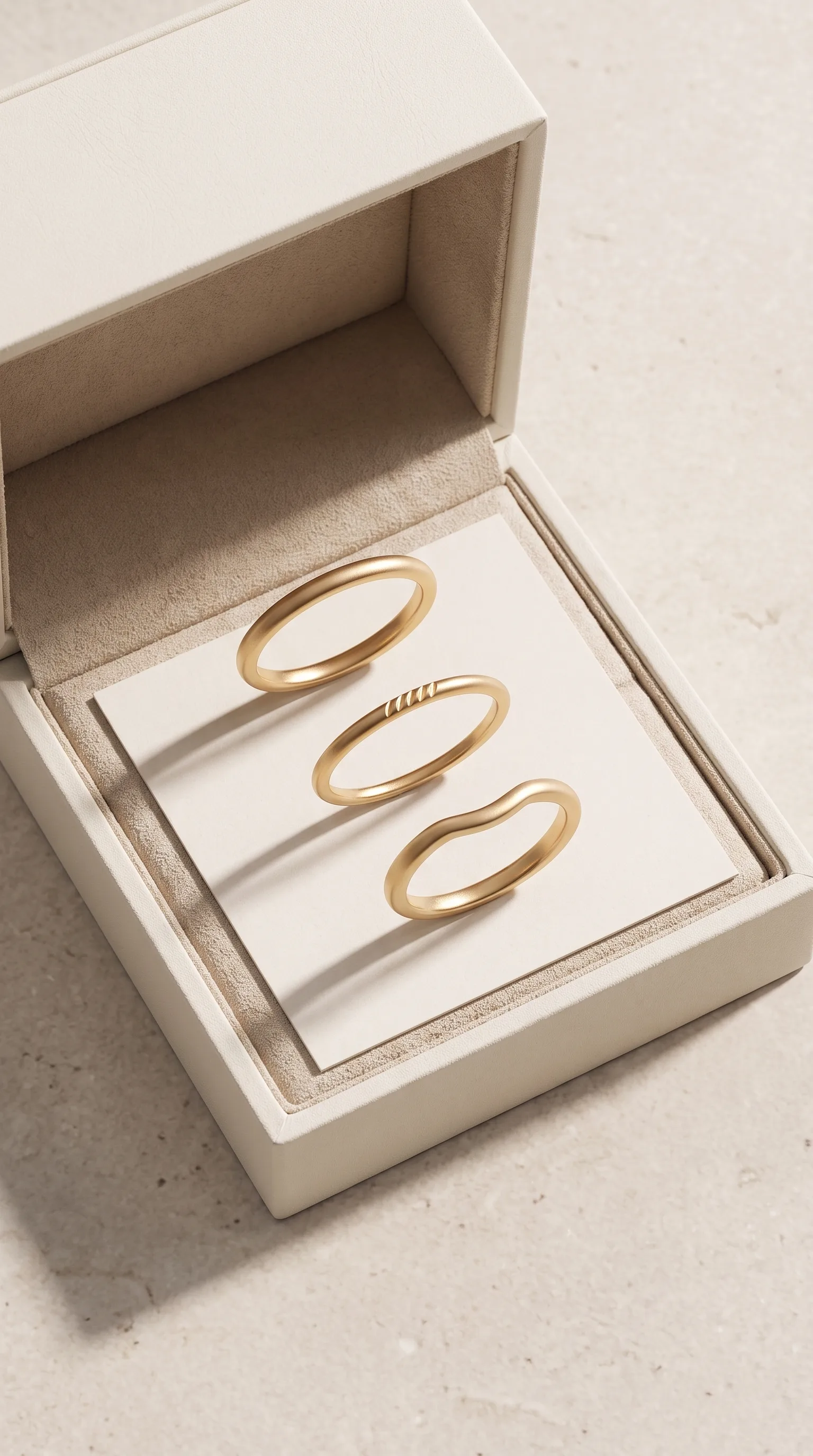 Packaging anónimo con tres anillos